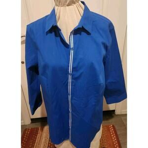 Jones New York Women Long Sleeve Button-Down Shirt XL